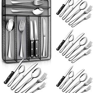 Teivio 24 Piece Silverware Set